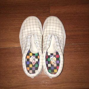 VANS Kids U-Color Checkerprint Shoes Size 13